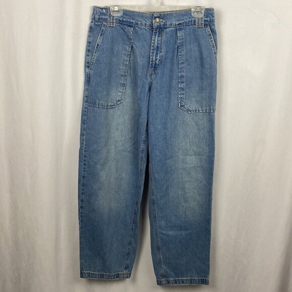 Free People Maeve Low Slung Oversized Trouser Jeans Small - Picture 3 of 13